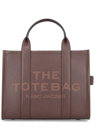 Marc Jacobs The Leather Medium Ganache Tote Bag In Burgundy
