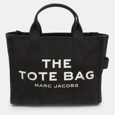 Pre-owned Marc Jacobs The Tote Medium Black Canvas Bag