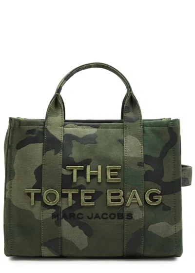 Marc Jacobs The Tote Medium Camouflage-print Canvas Tote In Khaki