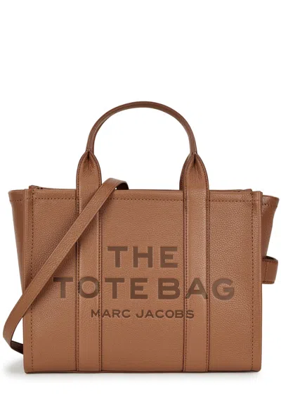 Marc Jacobs The Tote Medium Leather Tote In Gold