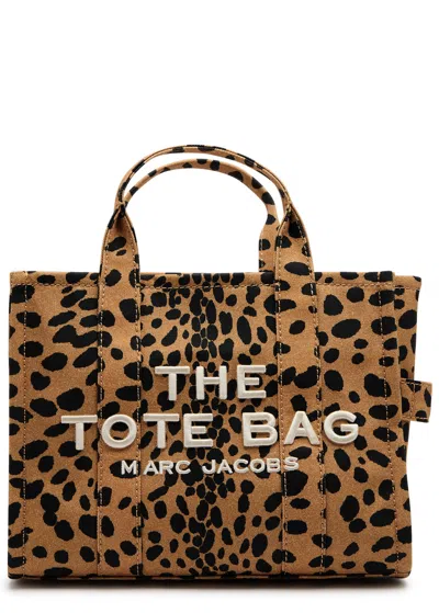 MARC JACOBS MARC JACOBS THE TOTE MEDIUM LEOPARD CANVAS TOTE