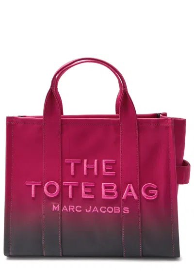 Marc Jacobs The Tote Medium Ombré Coated Canvas Tote In Black