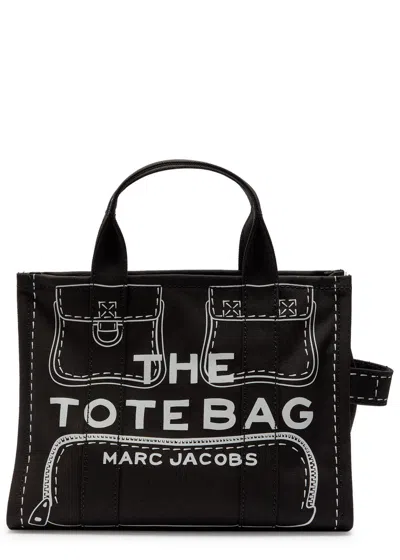 Marc Jacobs The Tote Medium Printed Canvas Tote In Black