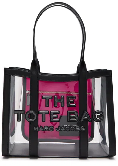 Marc Jacobs The Tote Medium Pvc And Leather Tote In Black