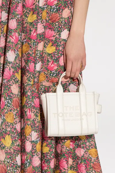 Marc Jacobs ‘the Tote Micro' Shoulder Bag In Cream