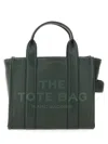 Marc Jacobs Compact Leather Tote With Embossed Signature Detail In Green