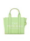 Marc Jacobs Small Grained Leather Tote Bag In Green