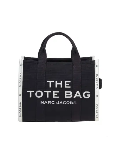 Marc Jacobs The Tote Small Bag Jacquard In Black