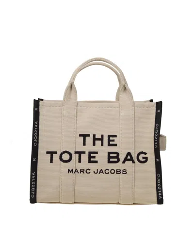 Marc Jacobs The Tote Small Bag Jacquard In Neutrals