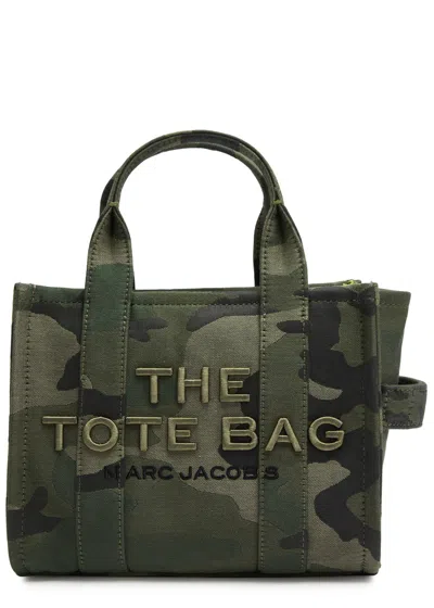 Marc Jacobs The Tote Small Camouflage Canvas Tote In Brown