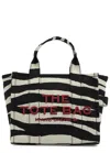 Marc Jacobs The Tote Small Canvas Tote In Black And White