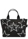 Marc Jacobs Small Star Canvas Tote Bag In Black
