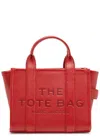 Shop Marc Jacobs The Tote Small Grained Leather Tote In Red