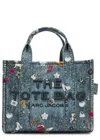 Marc Jacobs The Trompe Loeil Trinket Canvas Small Tote Bag Blue In Blue