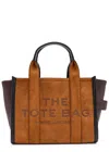 Marc Jacobs The Tote Small Suede Tote Bag In Brown