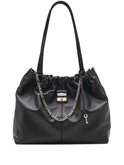 MARC JACOBS THE TOTE SUEDE LEATHER SHOULDER BAG