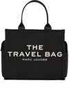 Marc Jacobs "the Travel Tote" Color Tote Bag In Black
