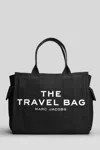 Marc Jacobs The Travel Tote Tote In Black Cotton In Black