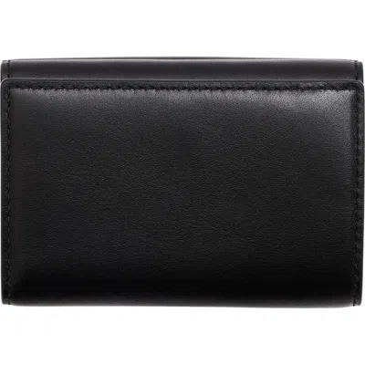 Marc Jacobs The Trifold Leather Wallet In Black