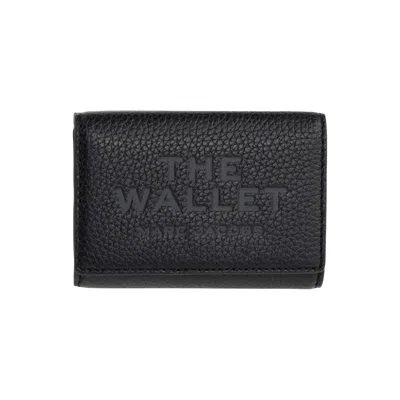 Pre-owned Marc Jacobs The Trifold Leather Wallet 'black' | Women's Size Onesize
