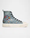 Marc Jacobs The Trinket Charm High-top Sneakers In Blue