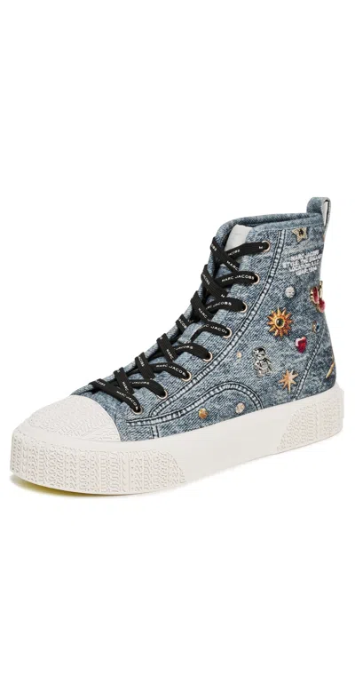 Marc Jacobs The Trinket Charm High Top Sneakers Medium Wash Multi