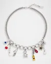 Marc Jacobs The Trinket Charm Necklace In Metallic
