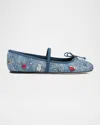Marc Jacobs The Trinket Charm Sabrina Ballerina Flats In Blue