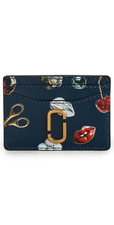 Marc Jacobs The Trinket Utility Snapshot Card Case Navy Multi