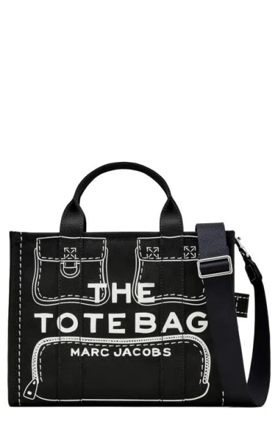 Marc Jacobs The Trompe L'oeil Cargo Canvas Medium Tote Bag