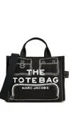 Marc Jacobs The Trompe L'oeil Cargo Canvas Medium Tote Bag Black