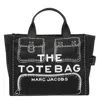 Marc Jacobs The Trompe Loeil Cargo Canvas Medium Tote Bag In Black