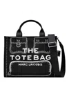 Marc Jacobs The Trompe Loeil Cargo Canvas Medium Tote Bag In Black