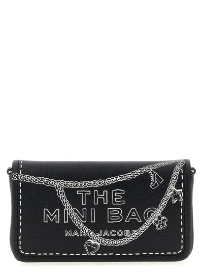 Marc Jacobs The Trompe L'oeil Leather Mini' Crossbody Bag In Black