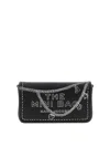 Marc Jacobs The Trompe Loeil Leather Mini Crossbody Bag In Black