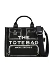 Marc Jacobs The Trompe Loeil Cargo Canvas Medium Tote Bag In Black