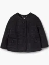 Marc Jacobs Giacca Boxy In Tweed In Black