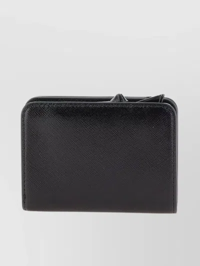 Marc Jacobs "the Utility" Leather Wallet In Black