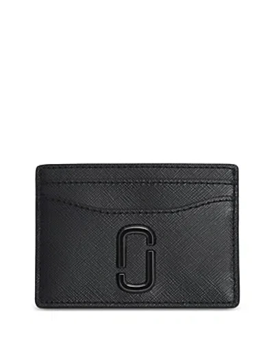 Marc Jacobs The Utility Snapshot Dtm Card Case In Black/shiny Black