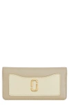 Marc Jacobs The Long Leather Wallet In Khaki Multi