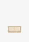 Marc Jacobs The Utility Snapshot Leather Long Wallet In Beige