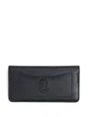 Marc Jacobs The Long Leather Wallet In Black  