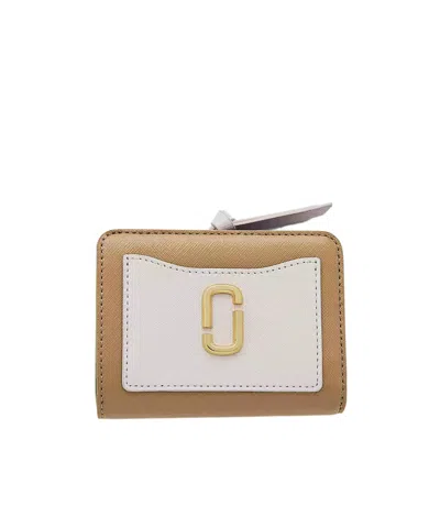 Marc Jacobs The Utility Snapshot Mini Compact Wallet In Brown