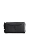 Marc Jacobs The Utility Snapshot Tonal Continental Wallet In Black/shiny Black