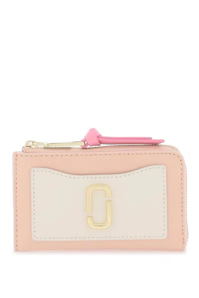 Marc Jacobs The Utility Snapshot Top Zip Multi Wallet In Neutro,pink