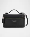 Marc Jacobs The Vanity East-west Leather Shoulder Bag In Black