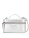 Marc Jacobs The Vanity Leather Crossbody Bag In Silver