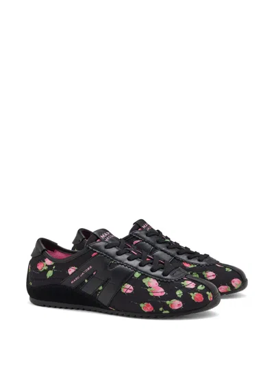 Marc Jacobs The Vintage Floral 400 Bleecker Runners In Black