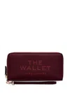 Marc Jacobs The Continental Leather Wallet In Burgundy