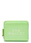 Marc Jacobs The Wallet Grained Leather Wallet In Mint